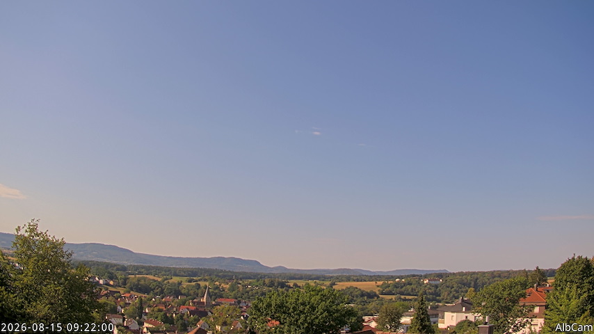 Live camera feed from AlbCam - Göppingen, Germany in View from Göppingen to SSW