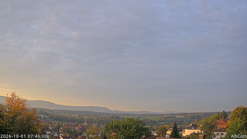 Live camera feed from 🇩🇪 AlbCam Goeppingen in View from Goeppingen to SW