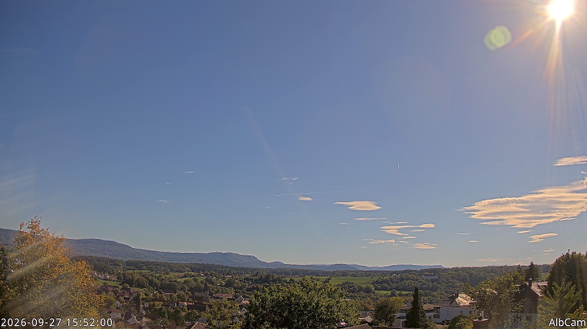 Live camera feed from 🇩🇪 AlbCam Goeppingen in View from Goeppingen to SW