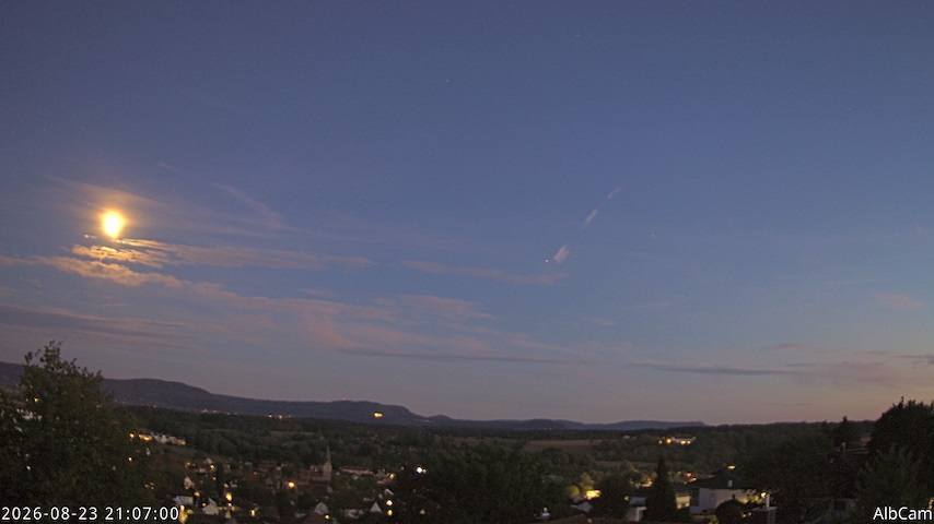 Live camera feed from 🇩🇪 AlbCam Goeppingen in View from Goeppingen to SW