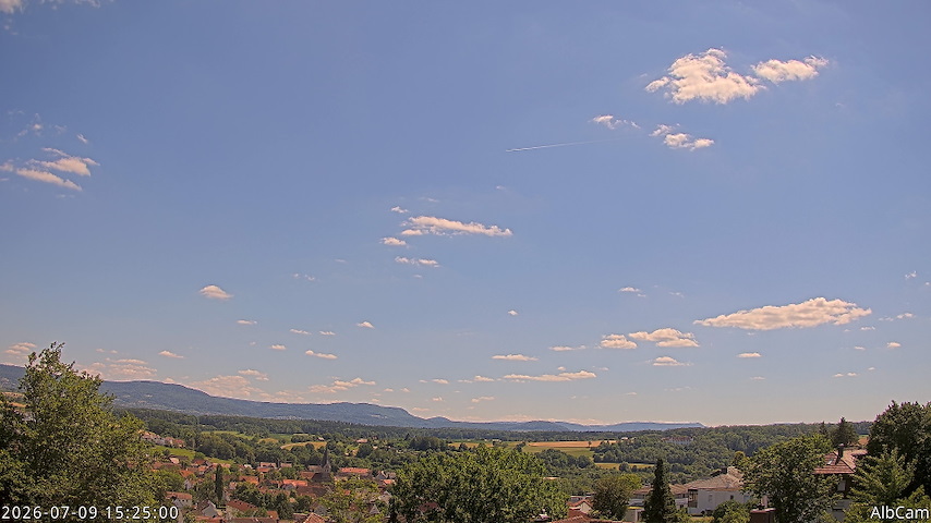Live camera feed from AlbCam - Göppingen, Germany in View from Göppingen to SSW