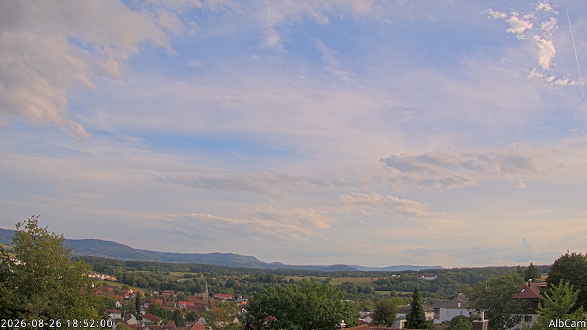 Live camera feed from AlbCam - Göppingen, Germany in View from Göppingen to SSW