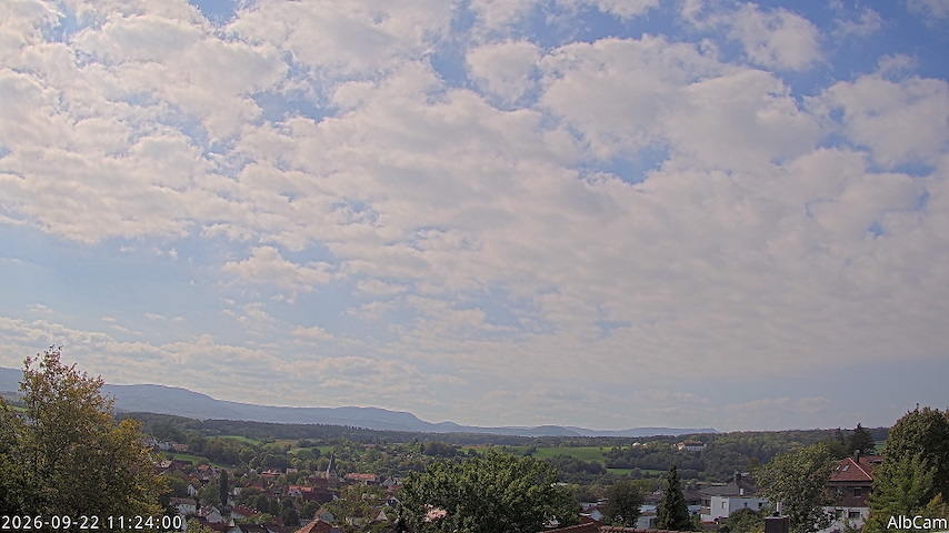 Live camera feed from 🇩🇪 AlbCam Goeppingen in View from Goeppingen to SW
