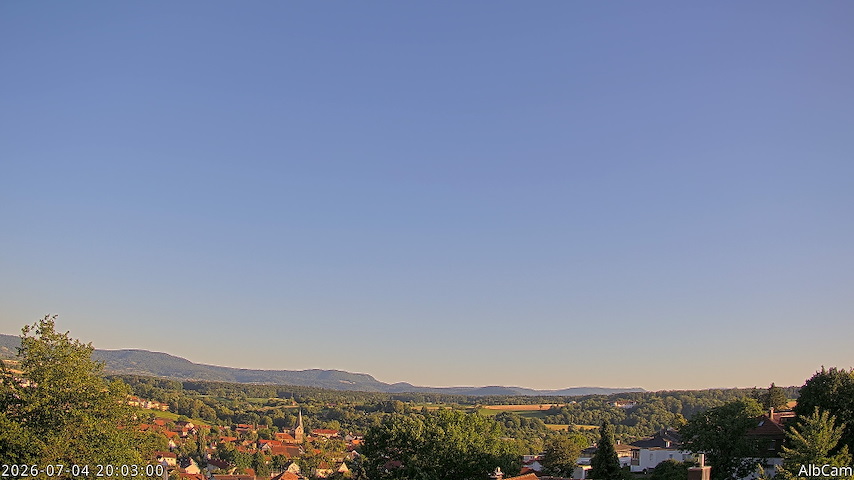 Live camera feed from AlbCam - Göppingen, Germany in View from Göppingen to SSW