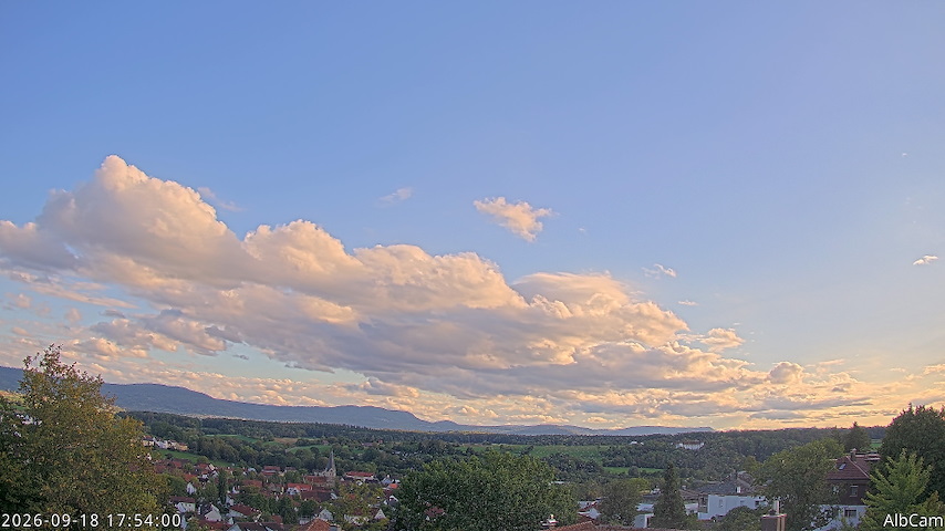 Live camera feed from 🇩🇪 AlbCam Goeppingen in View from Goeppingen to SW