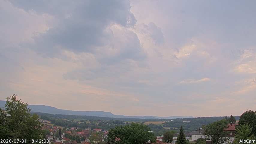 Live camera feed from AlbCam - Göppingen, Germany in View from Göppingen to SSW