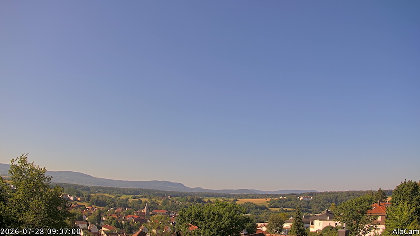 Canale telecamera in diretta da AlbCam - Göppingen, Germany a View from Göppingen to SSW