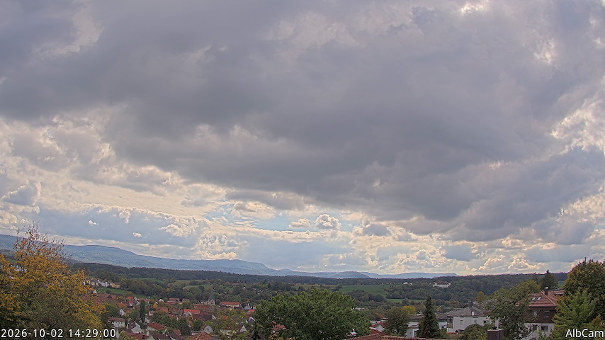 Live camera feed from 🇩🇪 AlbCam Goeppingen in View from Goeppingen to SW