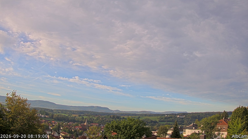 Live camera feed from 🇩🇪 AlbCam Goeppingen in View from Goeppingen to SW