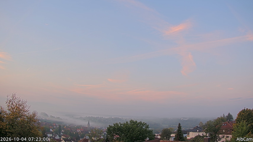 Live camera feed from 🇩🇪 AlbCam Goeppingen in View from Goeppingen to SW
