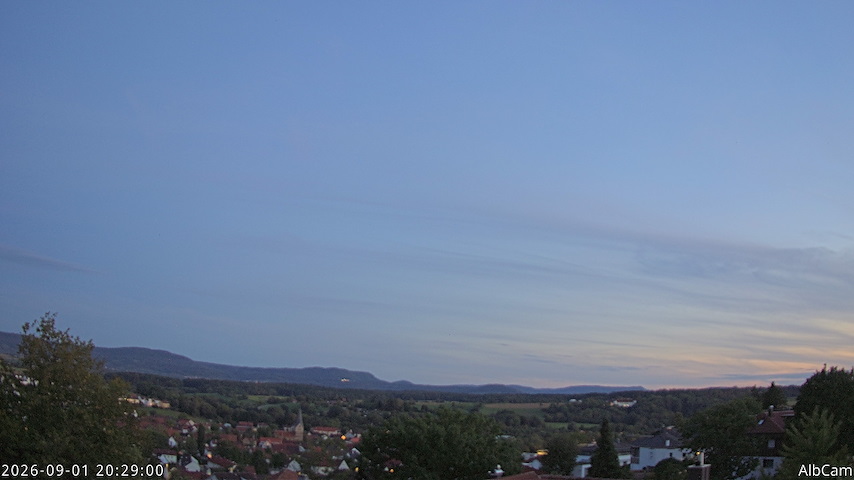 Live camera feed from 🇩🇪 AlbCam Goeppingen in View from Goeppingen to SW