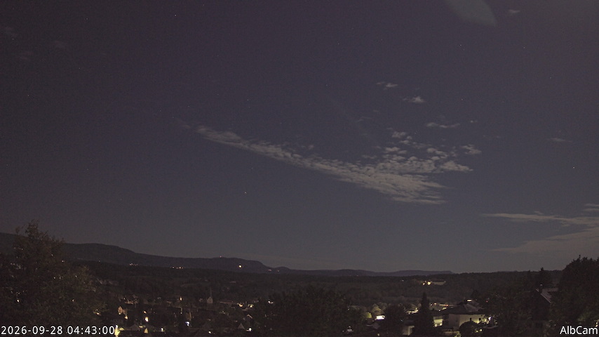 Live camera feed from 🇩🇪 AlbCam Goeppingen in View from Goeppingen to SW