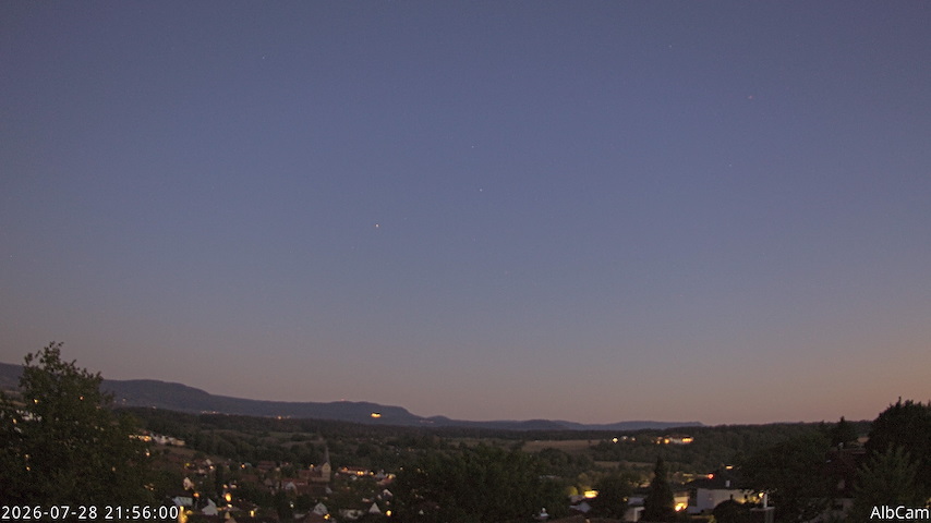 Live camera feed from AlbCam - Göppingen, Germany in View from Göppingen to SSW