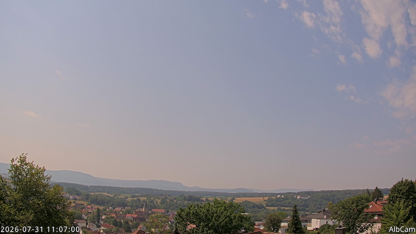 بث كاميرا مباشر من AlbCam - Göppingen, Germany في View from Göppingen to SSW