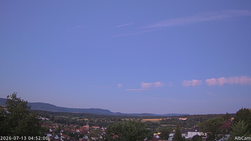 Live camera feed from AlbCam - Göppingen, Germany in View from Göppingen to SSW