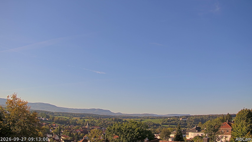 Live camera feed from 🇩🇪 AlbCam Goeppingen in View from Goeppingen to SW