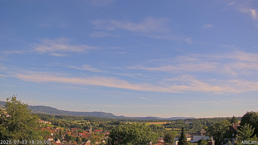 Live camera feed from AlbCam - Göppingen, Germany in View from Göppingen to SSW
