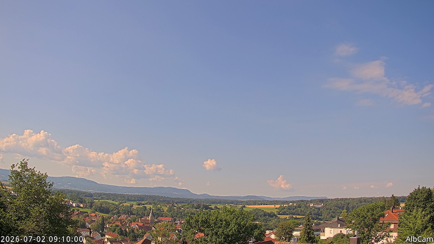 Live camera feed from AlbCam - Göppingen, Germany in View from Göppingen to SSW