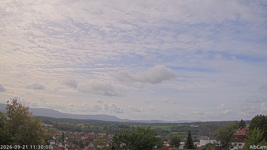Live camera feed from 🇩🇪 AlbCam Goeppingen in View from Goeppingen to SW