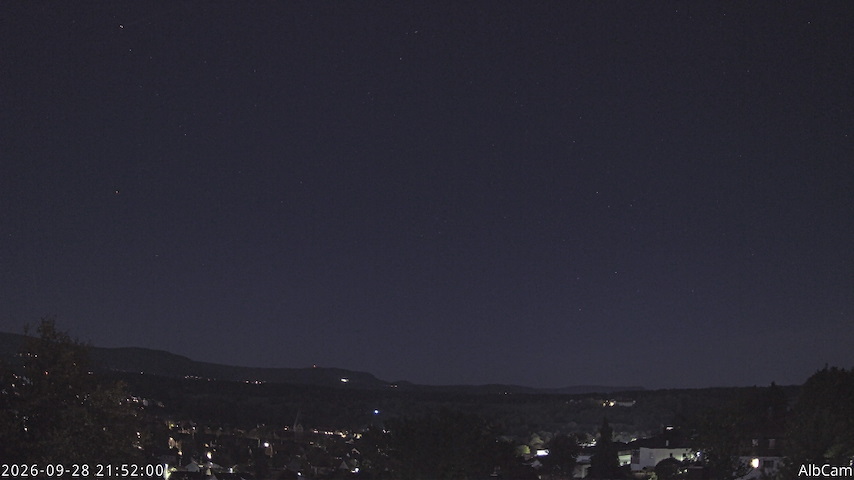 Live camera feed from 🇩🇪 AlbCam Goeppingen in View from Goeppingen to SW