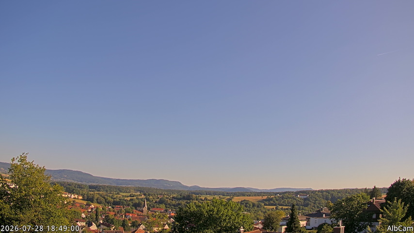 Live kamerakanal fra AlbCam - Göppingen, Germany i View from Göppingen to SSW