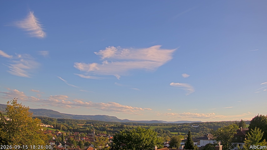 View from Goeppingen to SW में 🇩🇪 AlbCam Goeppingen से लाइव कैमरा चैनल