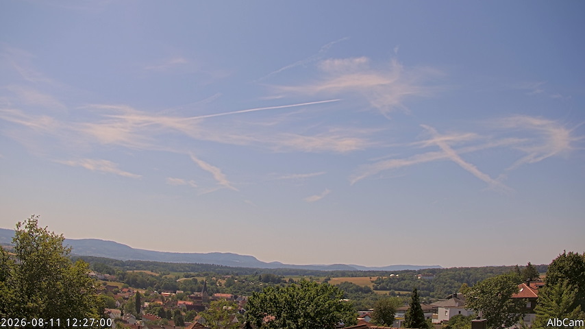Live camera feed from AlbCam - Göppingen, Germany in View from Göppingen to SSW