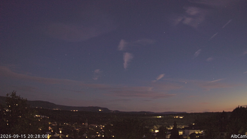 Live camera feed from 🇩🇪 AlbCam Goeppingen in View from Goeppingen to SW