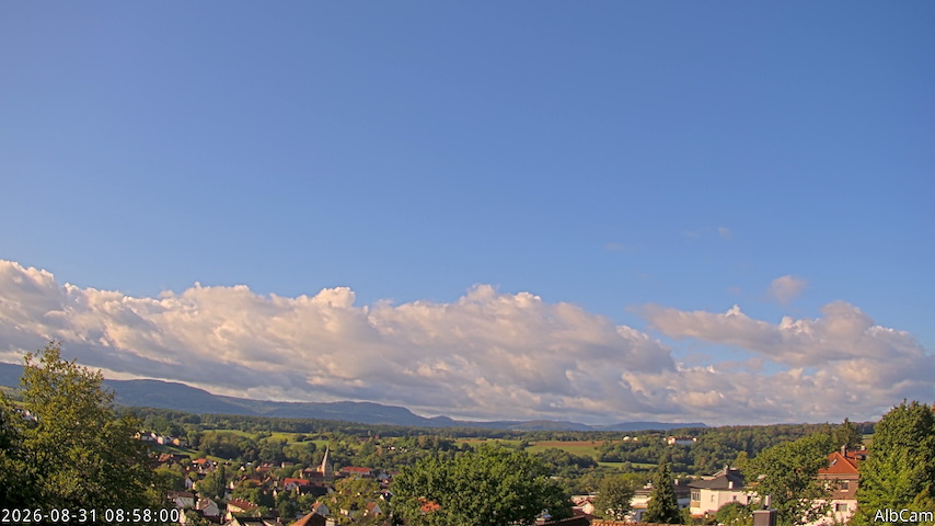 Live camera feed from 🇩🇪 AlbCam Goeppingen in View from Goeppingen to SW