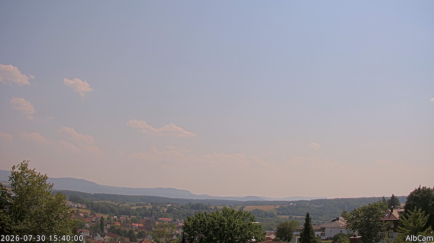 View from Göppingen to SSW में AlbCam - Göppingen, Germany से लाइव कैमरा चैनल