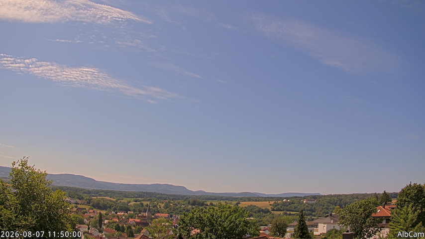Live camera feed from AlbCam - Göppingen, Germany in View from Göppingen to SSW