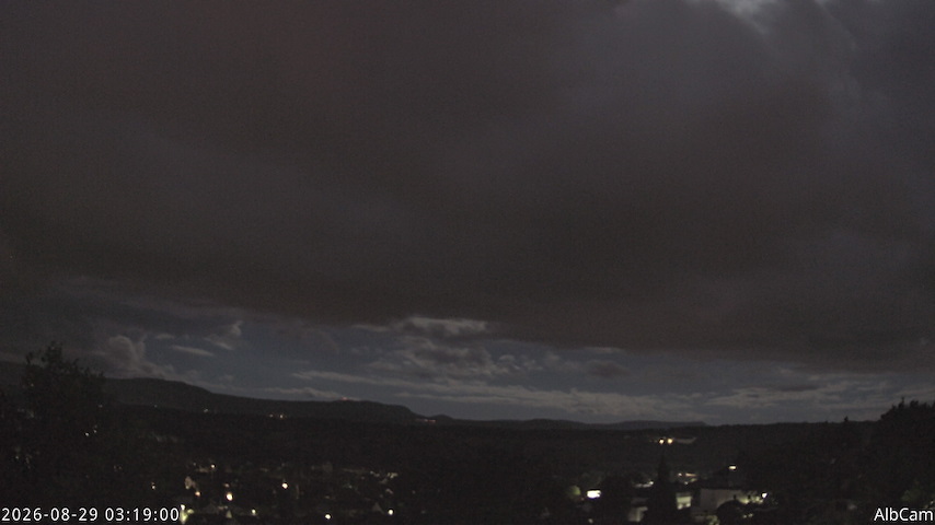 Live camera feed from 🇩🇪 AlbCam Goeppingen in View from Goeppingen to SW