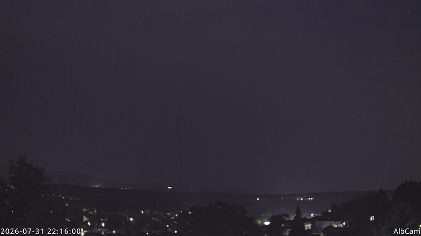 Live camera feed from AlbCam - Göppingen, Germany in View from Göppingen to SSW
