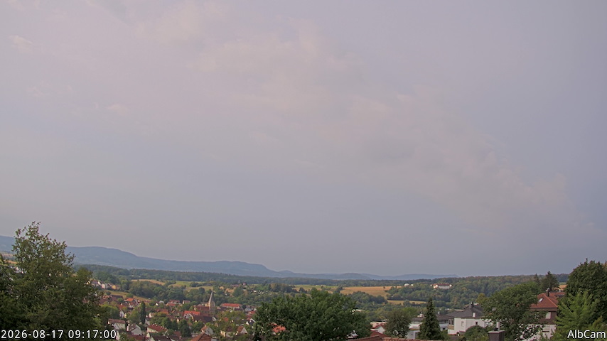 Live camera feed from AlbCam - Göppingen, Germany in View from Göppingen to SSW