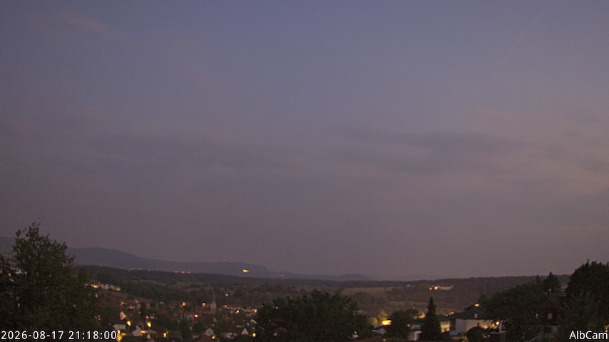 Live camera feed from AlbCam - Göppingen, Germany in View from Göppingen to SSW