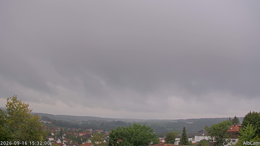 Live camera feed from 🇩🇪 AlbCam Goeppingen in View from Goeppingen to SW