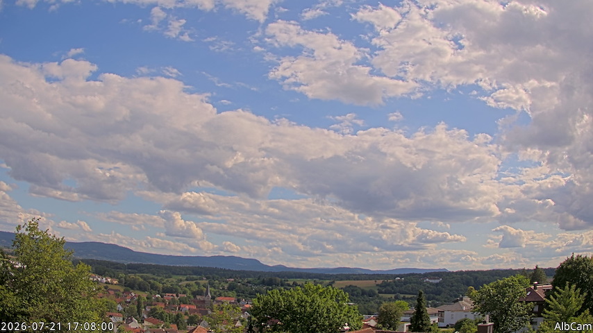 Live camera feed from AlbCam - Göppingen, Germany in View from Göppingen to SSW