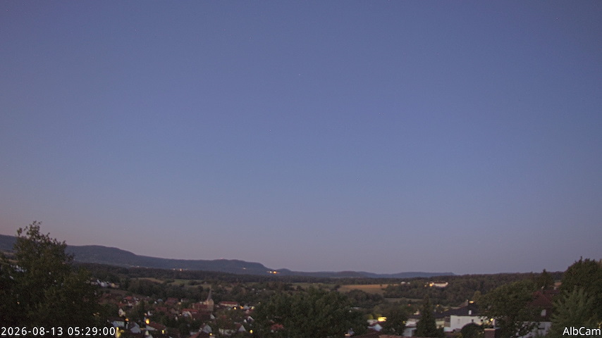 Live camera feed from AlbCam - Göppingen, Germany in View from Göppingen to SSW