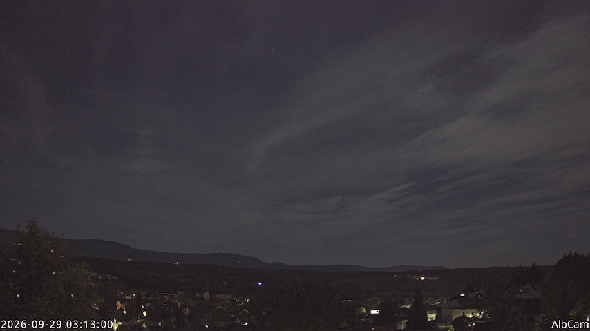 Live camera feed from 🇩🇪 AlbCam Goeppingen in View from Goeppingen to SW