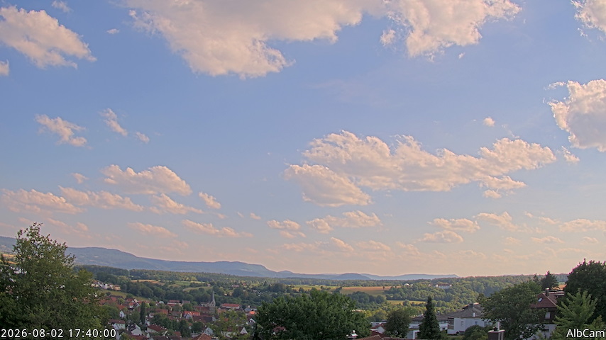 Live camera feed from AlbCam - Göppingen, Germany in View from Göppingen to SSW