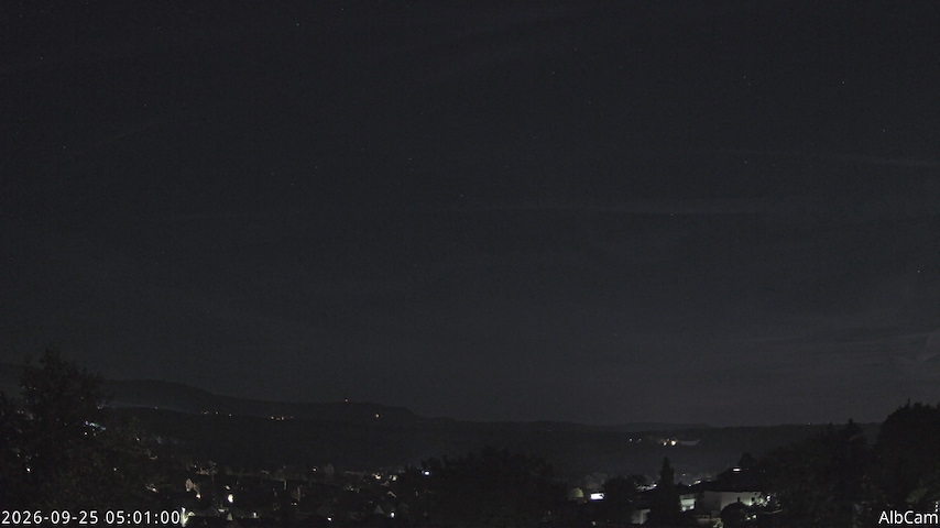 Live camera feed from 🇩🇪 AlbCam Goeppingen in View from Goeppingen to SW