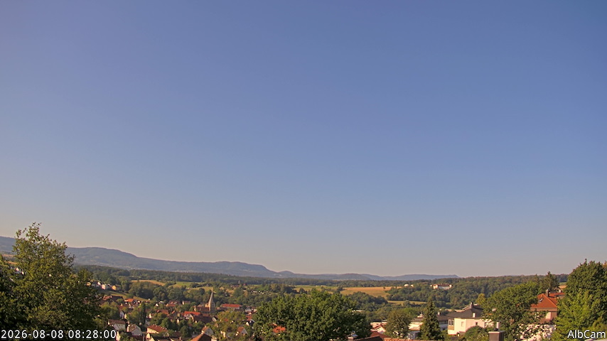 Live camera feed from AlbCam - Göppingen, Germany in View from Göppingen to SSW