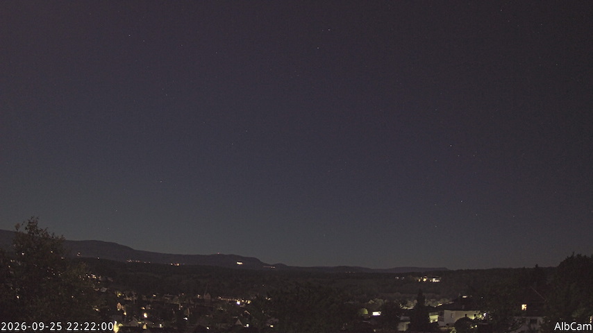 Live camera feed from 🇩🇪 AlbCam Goeppingen in View from Goeppingen to SW