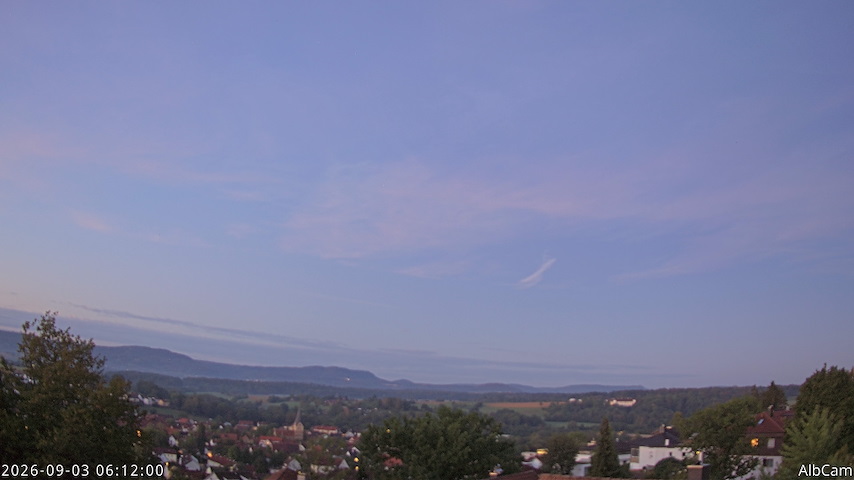 Live camera feed from 🇩🇪 AlbCam Goeppingen in View from Goeppingen to SW