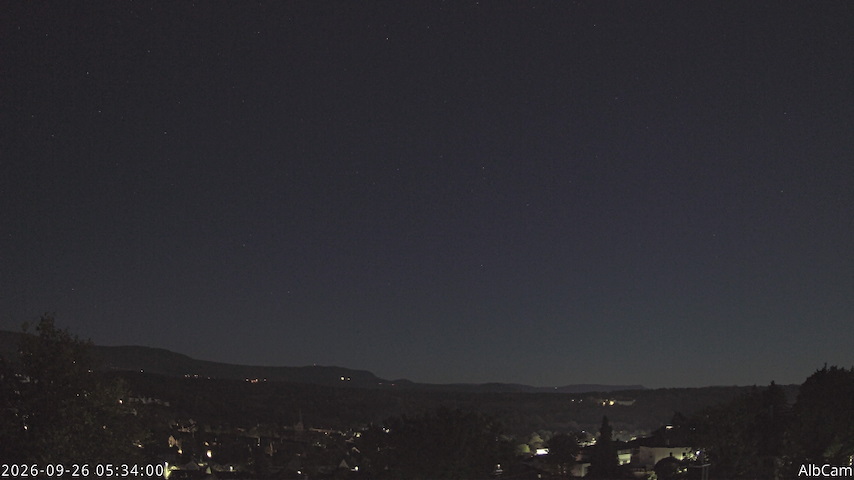 Live camera feed from 🇩🇪 AlbCam Goeppingen in View from Goeppingen to SW