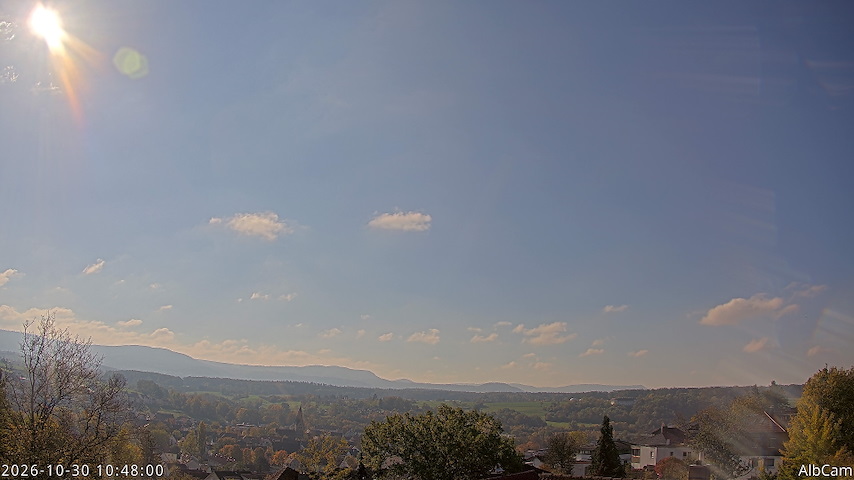 View from Goeppingen to SW में 🇩🇪 AlbCam Goeppingen से लाइव कैमरा चैनल