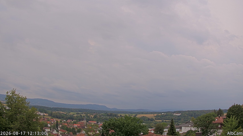 Live camera feed from AlbCam - Göppingen, Germany in View from Göppingen to SSW