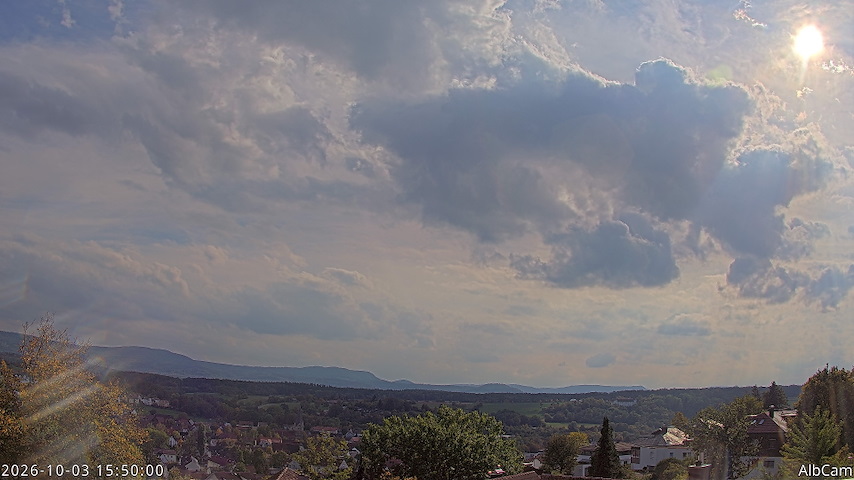 Live camera feed from 🇩🇪 AlbCam Goeppingen in View from Goeppingen to SW