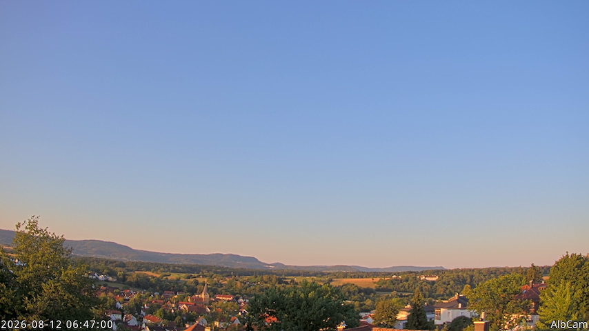 Live camera feed from AlbCam - Göppingen, Germany in View from Göppingen to SSW