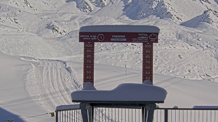 La Chaux 2'265 m. - Hauteur de neige Image